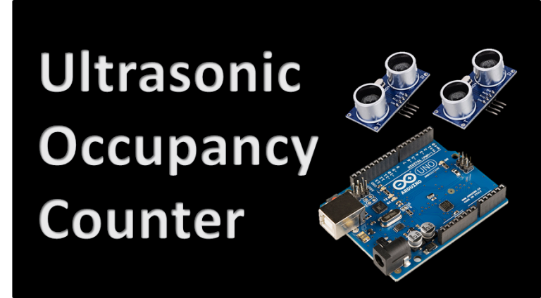 Ultrasonic occupancy counter with Arduino and HC-SR04