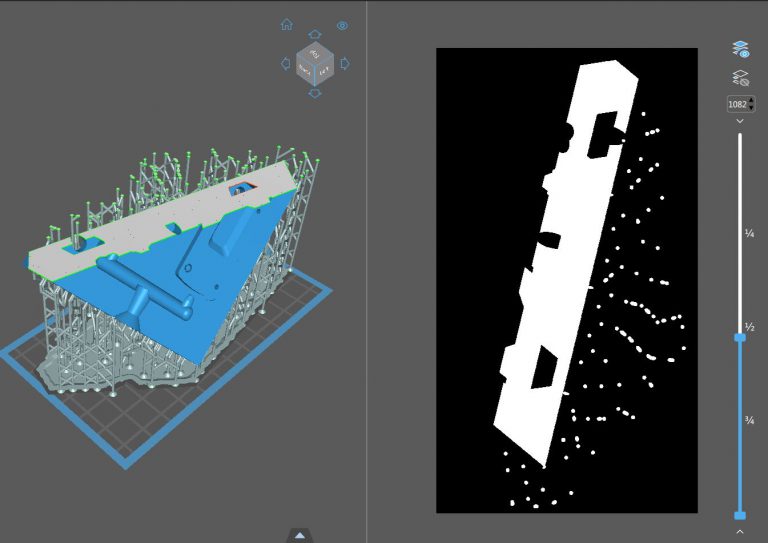 Slicing STL models for MSLA printing