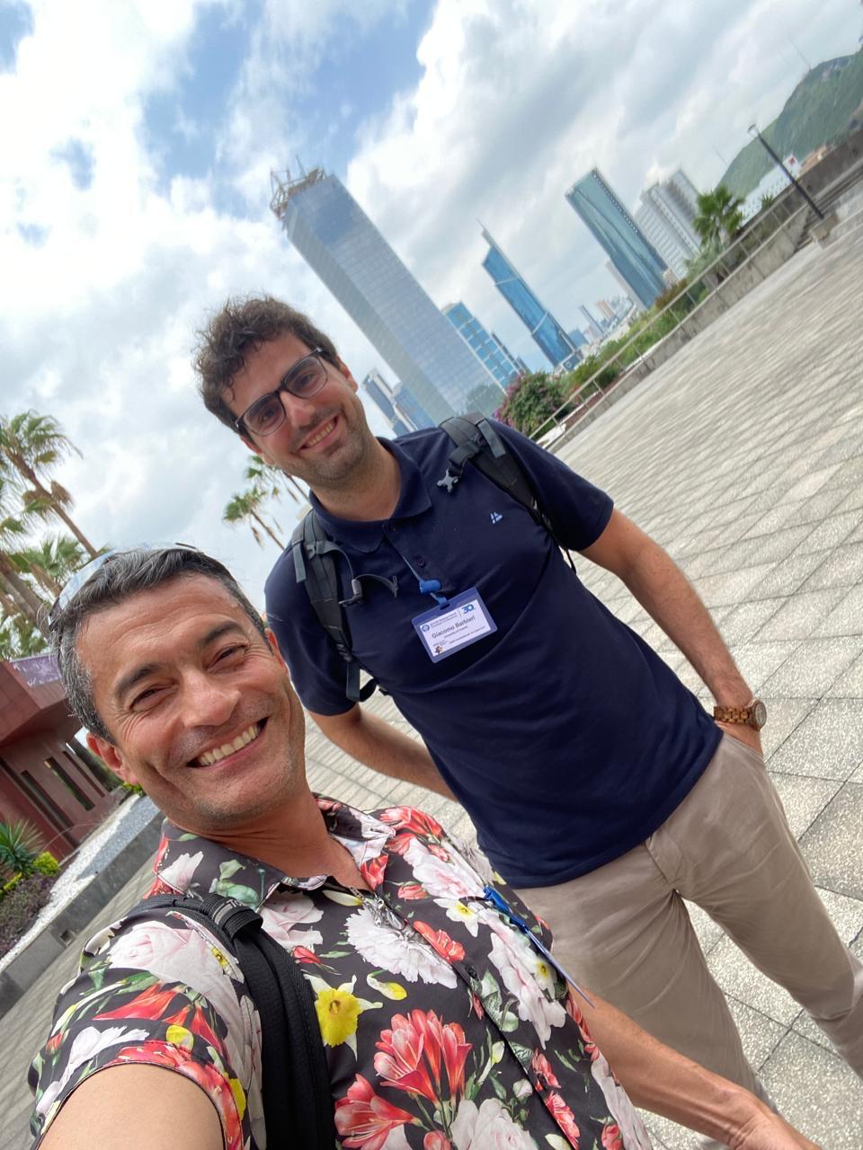 Freddy and Giacomo at the conference